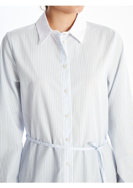 Yeni Sezon Çizgili Oversize Kadın Gömlek Tunik modelleri