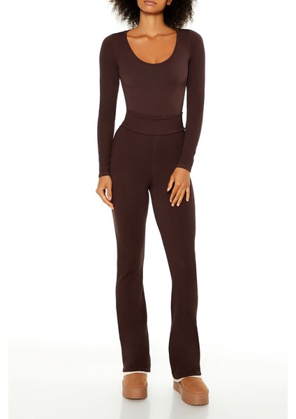 Dikişsiz Ispanyol Paça Tayt