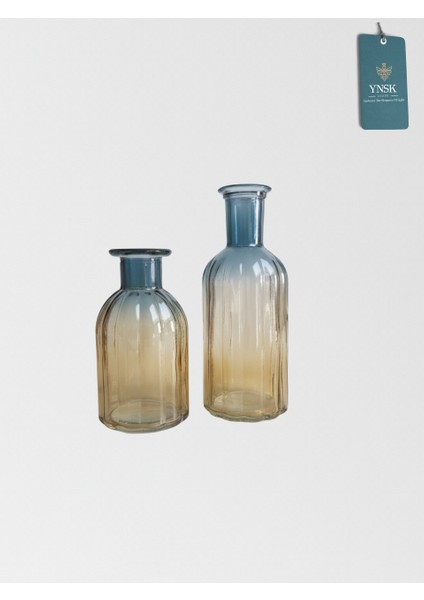 Varmatint | 2 'li Minimalist Dekor Çok Renkli Cam Vazo modelleri
