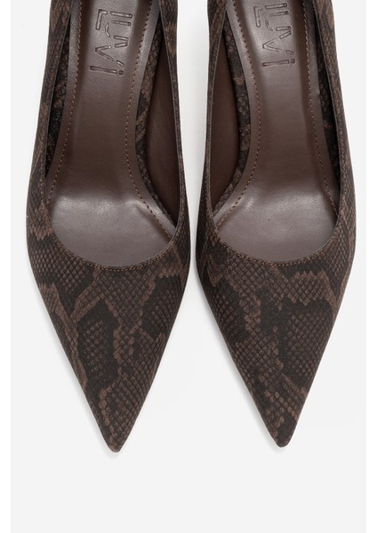 Marcus Kahverengi Desenli Kadın Topuklu Ayakkabı fiyatları