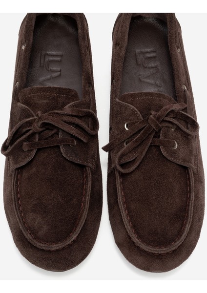 Serelıs Kahverengi Süet Hakiki Deri Bağcıklı Kadın Loafer Ayakkabı fiyatları