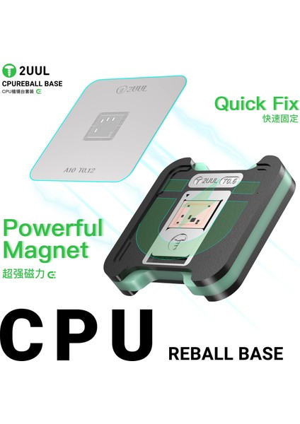 2uul BH17 Cpu Reball Taban Manyetik Çift Taraflı Bga Reballing Platform Seti iPhone / Android Için indirimleri