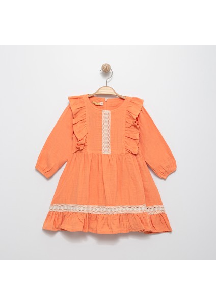 Kız Çocuk Dantel Detaylı Elbise