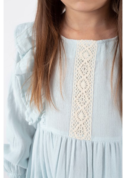 Kız Çocuk Dantel Detaylı Elbise fiyatları