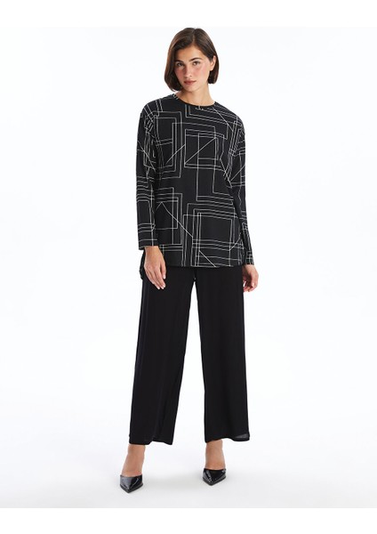Yeni Sezon Bisiklet Yaka Desenli Kadın Tunik fiyatları