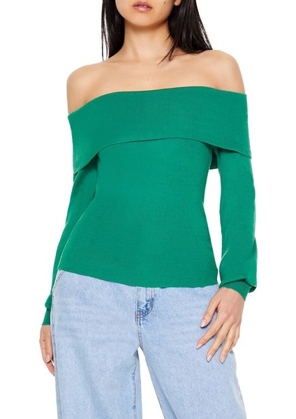 Vücuda Oturan Omuz Açık Kazak fiyatları