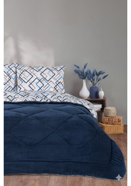 Diamond Lüx Wellsoft Tek Kişilik Çift Taraflı Yorgan + Yastık Kılıfı, Uyku Seti, Çeyiz Seti