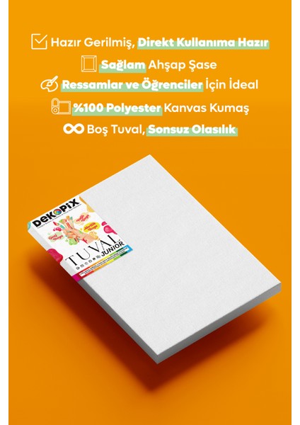 25X30CM Dikdörtgen Arkadan Zımbalı Premium Hazır Tuval Boş Tuval Tablo Boş Kanvas Tablo fiyatları