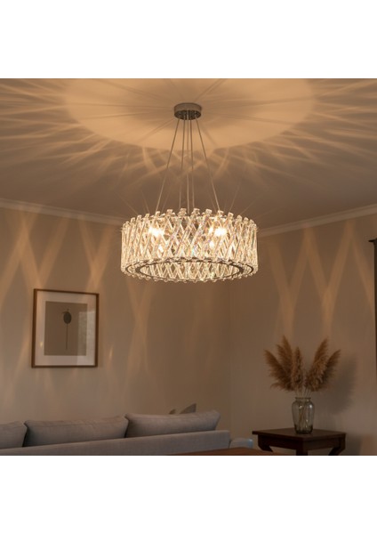 DG1105-50 Kristal Avize – Krom (Yerli Üretim)