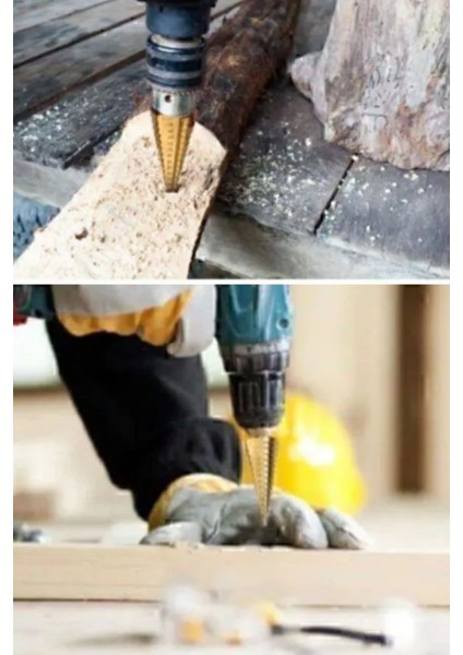 Buffer® 3 Parça Kademeli Matkap Ucu Paslanmaz Uç Alüminyum Sac Demir Delme Seti