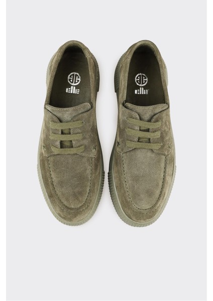 Haki Deri Kadın Spor Ayakkabı fırsatları