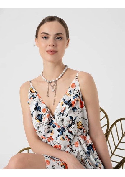 Havlit Taşlı Zincir Detaylı Kolye modelleri