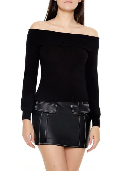 Vücuda Oturan Omuz Açık Kazak fiyatları