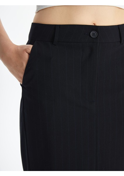 Yeni Sezon Dar Fit Çizgili Kadın Etek modelleri