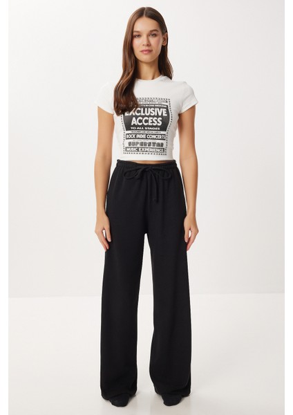 Çok Yumuşak Dokulu Selanik Eşofman Altı LUB0063 Siyah