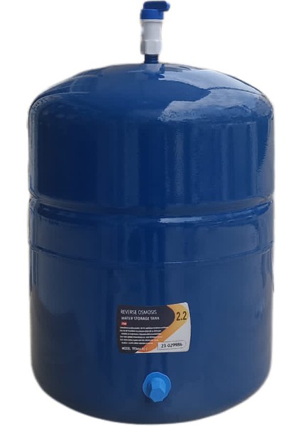 8 Litre-2.2 Galon Mavi Su Arıtma Basınç Tankı