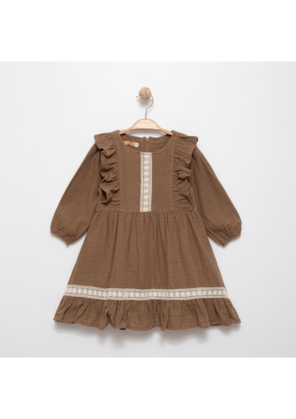 Kız Çocuk Dantel Detaylı Elbise