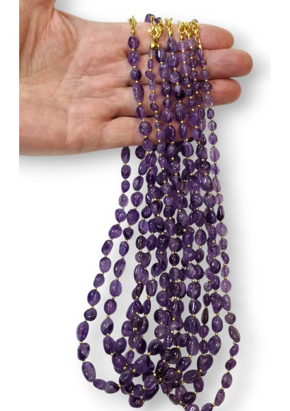 Ametist Kolye 50 cm Amorf Kesim 460-1 fırsatları