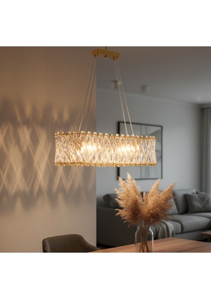 DG1104-70 Kristal Avize – Gold (Yerli Üretim)