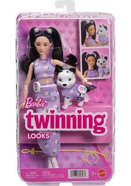 Uyumlu Dostlar Siyah Saçlı Bebek ve Köpekçiği JFP39 indirimleri