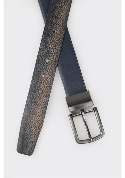 Lacivert Deri Erkek Kemer modelleri