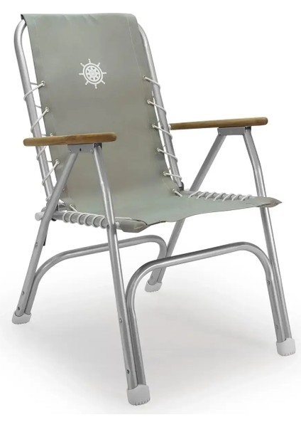 Yüksek Sırt Katlanır Gri Sandalye