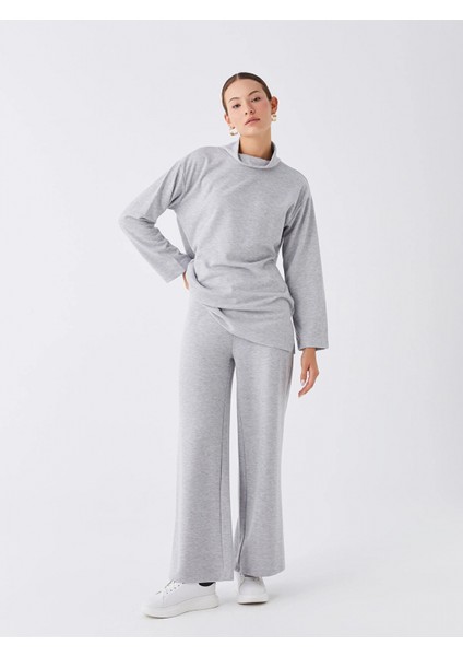 Lcwaıkıkı Basic Gri Kadın Beli Lastikli Düz Eşofman Altı fiyatları