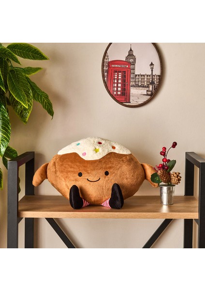 Soft Raticate Figürlü Yastık - Kahverengi - 32X28 cm