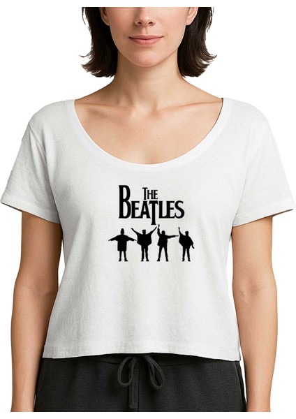 The Beatles Help! Beyaz Kadın Tişört