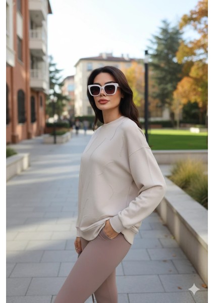 Günlük Uzun Kollu Bisiklet Yaka Basic Bluz/sweatshirt fiyatları