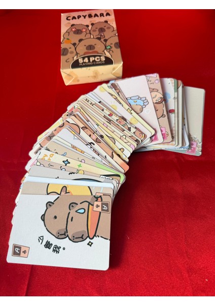 Capybara Temalı Koleksiyonluk Iskambil Kartları – Sevimli ve Eğlenceli Tasarım fiyatları