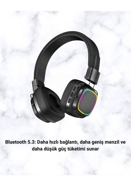 Rgb Işıklı Katlanabilir Bluetooth 5.3 Kulak Üstü Kulaklık modelleri
