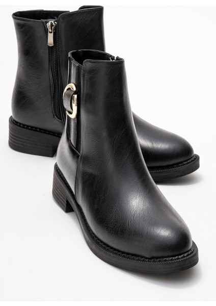 Lastikli Halka Tokalı Siyah Cilt