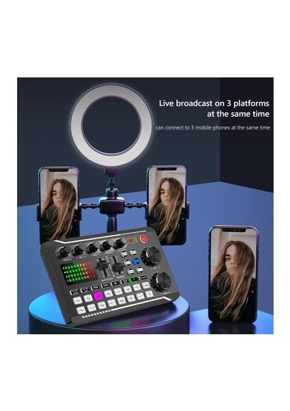 BM-800 + F998 Gri Podcast Tiktok Youtube Twitch Kick Yayıncı Condenser Mikrofon ve Ses Kart Stand Set fiyatları