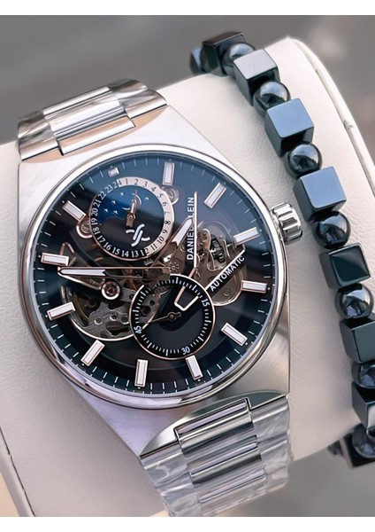 Otomatik ve Manuel Kurmalı Mehtap ve Güneş Kadranlı 3 Atm Erkek Kol Saat FDK.14269.K3