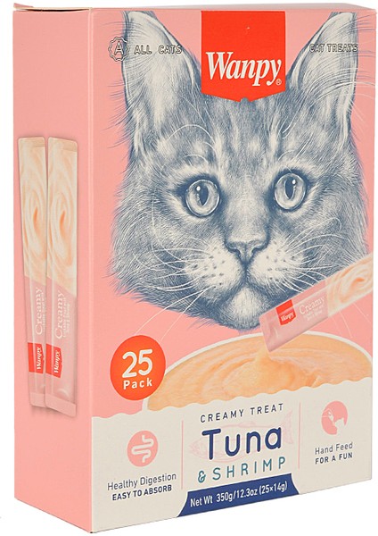 Ton Balığı ve Karidesli Sıvı Kedi Ödül Maması 25x14 Gr