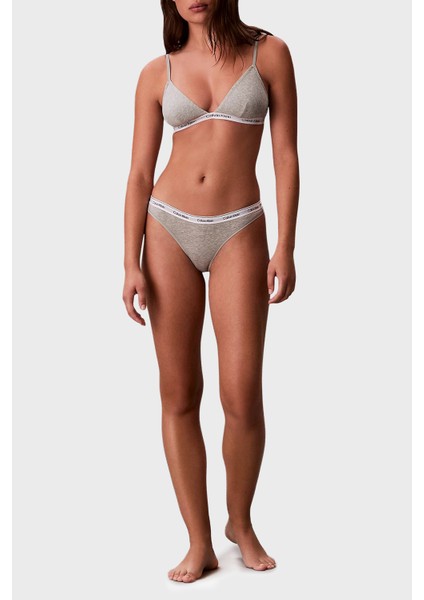 Logolu Elastik Bel Bantlı Pamuklu Tanga 3 Pack Külot 000QD5209E31W Bayan Külot 000QD5209E 31W modelleri