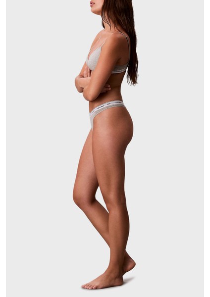 Logolu Elastik Bel Bantlı Pamuklu Tanga 3 Pack Külot 000QD5209E31W Bayan Külot 000QD5209E 31W fırsatları