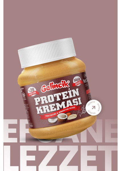 Kahvaltılık Sürülebilir Katkısız 320GR Özel Üretim Protein Kreması 100GR'DA 28GR Içerir modelleri