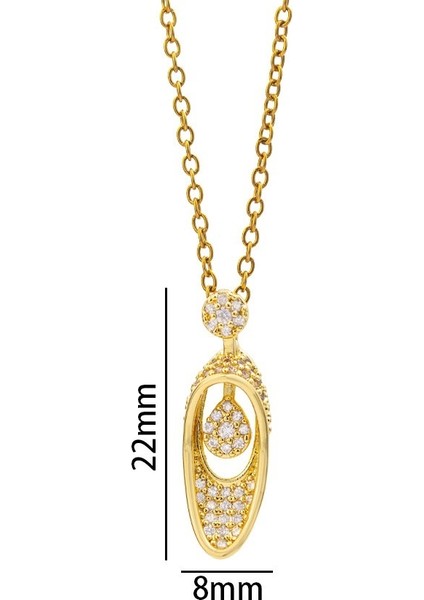 Kadınlar Için Damla Kolye, Tam Paslanmaz Çelik Kazak Zinciri (Yurt Dışından) fiyatları