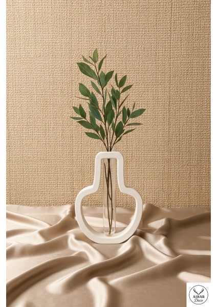 AİBAR Zen Modern , Lüks , Bohem Dekoratif Vazo 15 cm