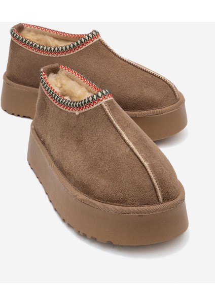 Yüksek Tabanlı Kısa Mini Bot KOYU VİZON