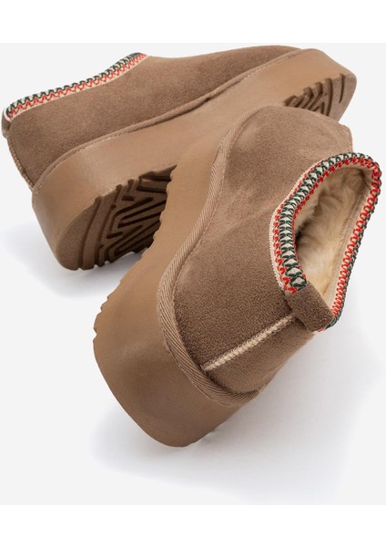 Yüksek Tabanlı Kısa Mini Bot KOYU VİZON