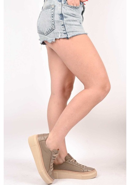 Bağcıklı Poli Taban Hakiki Deri Casual 334-5022-09 Kadın Ayakkabı