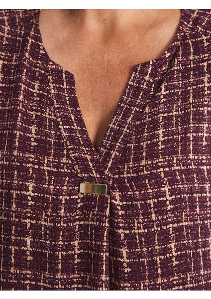 Yeni Sezon Kaçık Yaka Desenli Elbise fırsatları