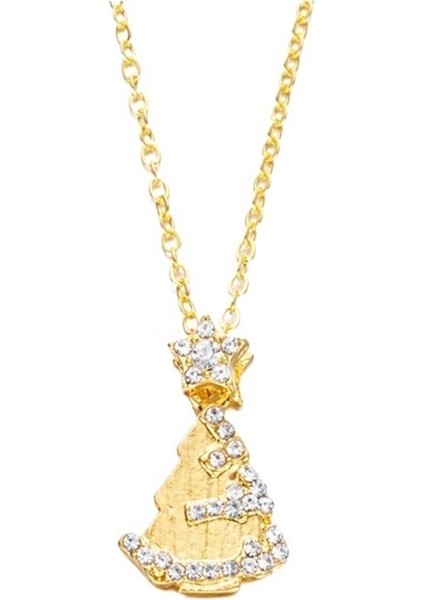 Noel Kar Tanesi Noel Ağacı Kolye Ucu Sevimli Çift Kolyesi (Yurt Dışından)