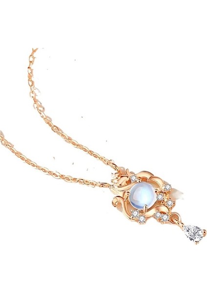 Kadınlar Için Aytaşı Kolye, S925 Ayar Gümüş, Aytaşı Kolye (Yurt Dışından)