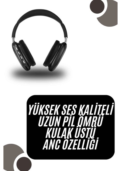 Kulak Üstü Kablosuz Bluetooth Kulaklık Yumuşak Süngerli Sd Kart Girişli fiyatları