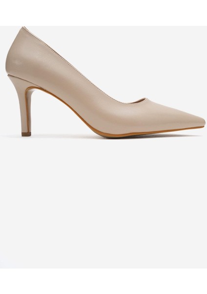 Kadın Stiletto Ayakkabı Ten Kırışık fiyatları