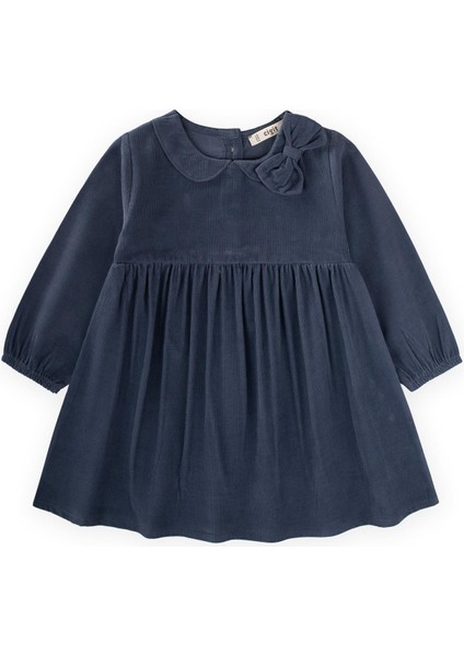 Kadife Elbise 1-8 Yaş Lacivert
